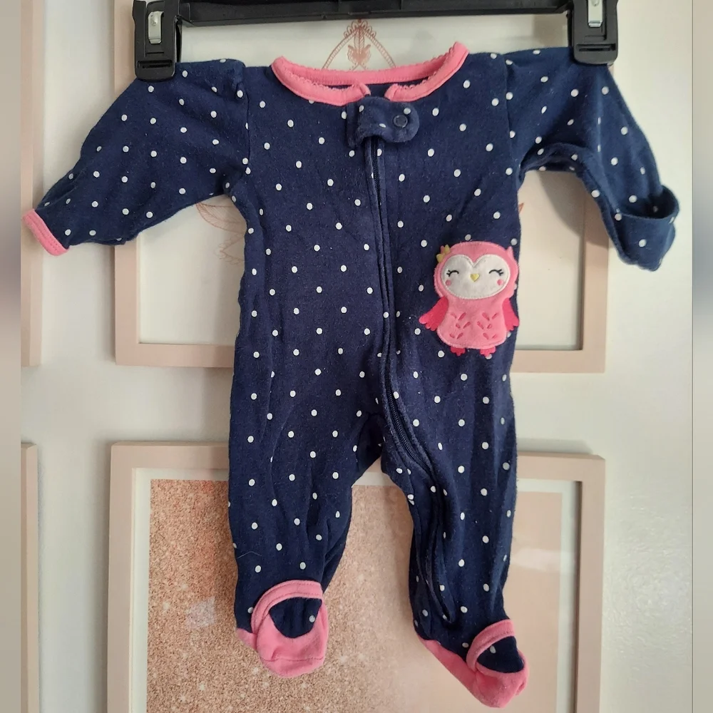 🎁 10/$25 -Carter's newborn owl sleeper with ballet slipper feet